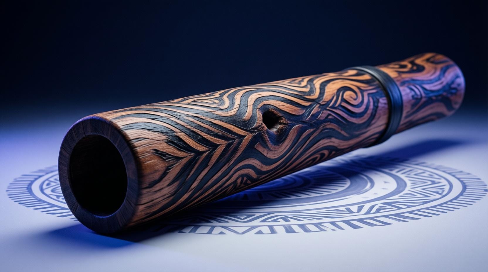 didgeridoo aboriginal australian instrument eucalyptus wood traditional art painted
