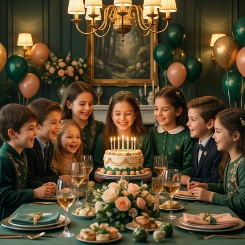 happy children celebrating birthday party colorful decorations joyful